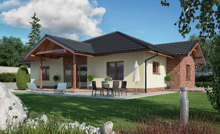 Veľký Bungalov s garážou RD 301