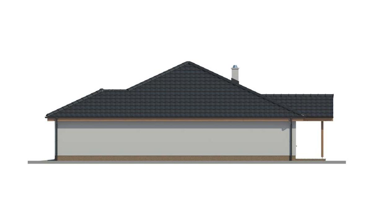 Projekt Bungalovu s garážou RD 303