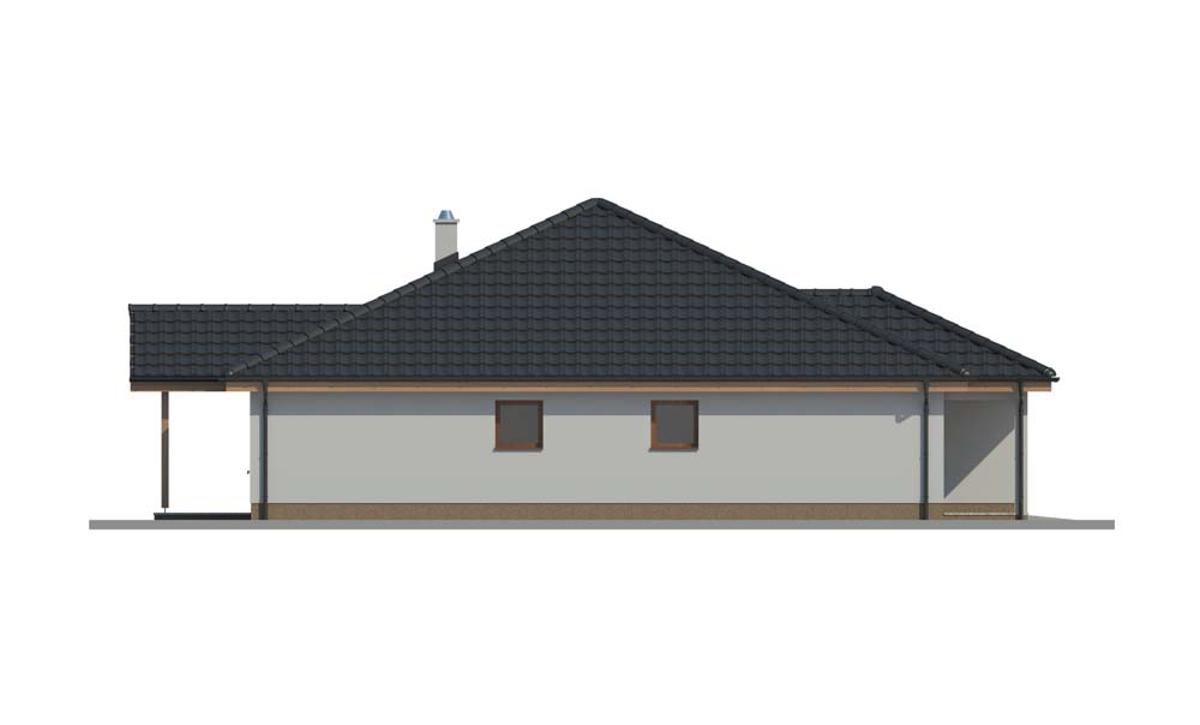 Projekt Bungalovu s garážou RD 303