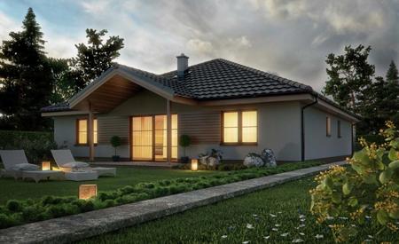 Projekt Bungalovu s garážou RD 303