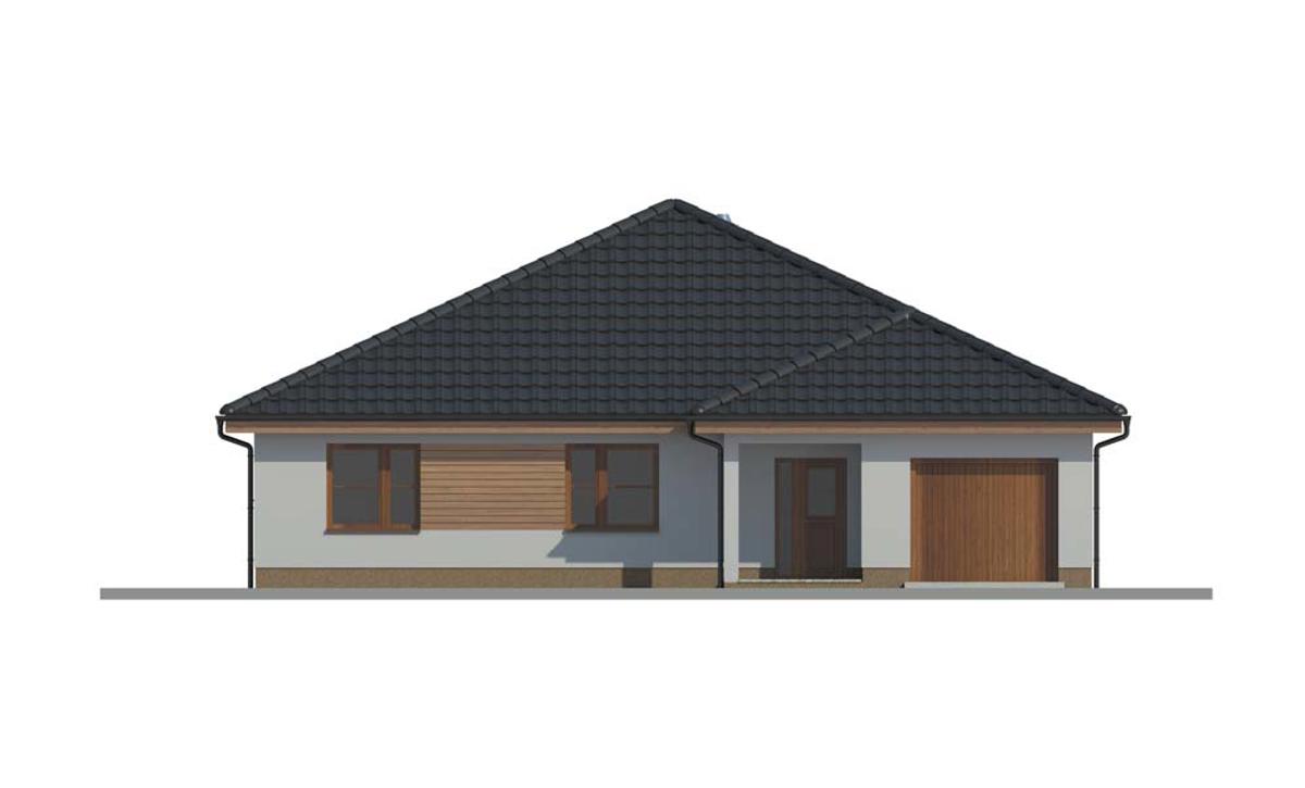 Projekt Bungalovu s garážou RD 303