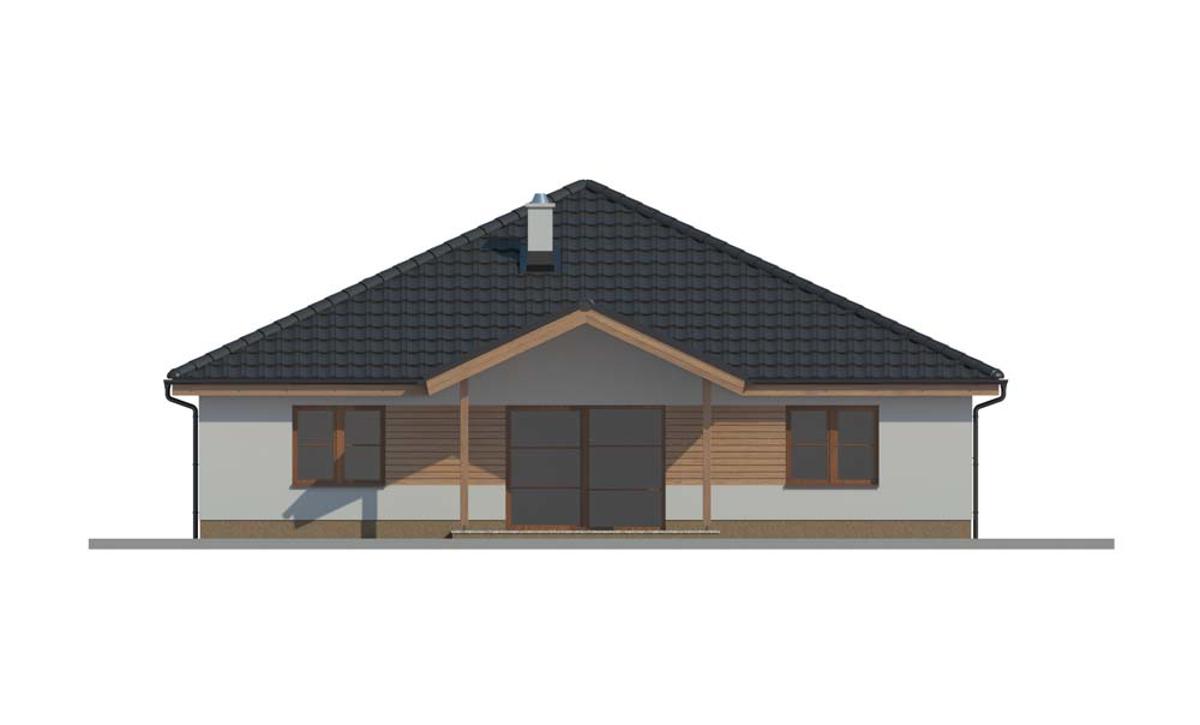 Projekt Bungalovu s garážou RD 303