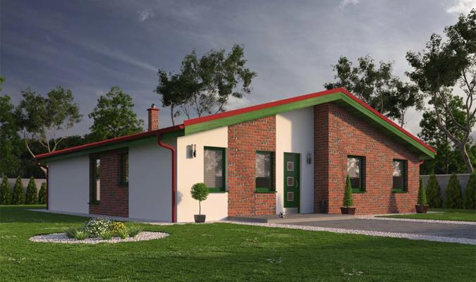 Projekt do L - Bungalov RD 308